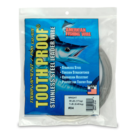 American Fishing Wire Tooth Proof Single Strand Leader Wire