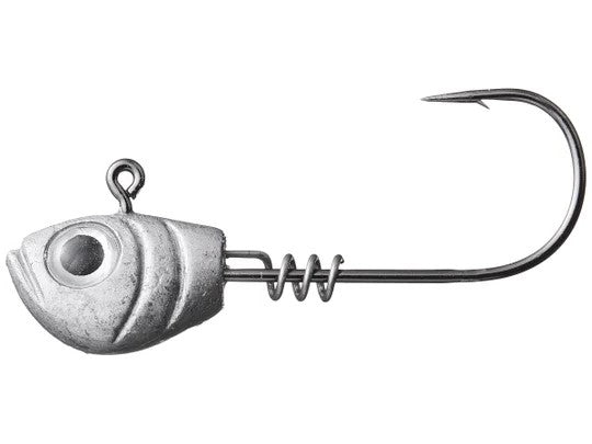 fish with lures on head Pulse Fish Finesse Swimbait Head Smokie