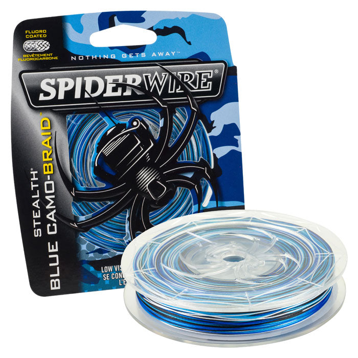 Spiderwire Stealth Blue Camo Braid – Lures and Lead