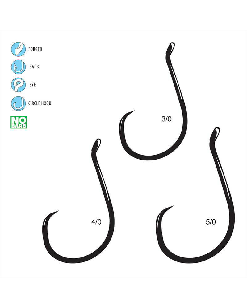 Gamakatsu Octopus Circle Inline Point Barbless Hook