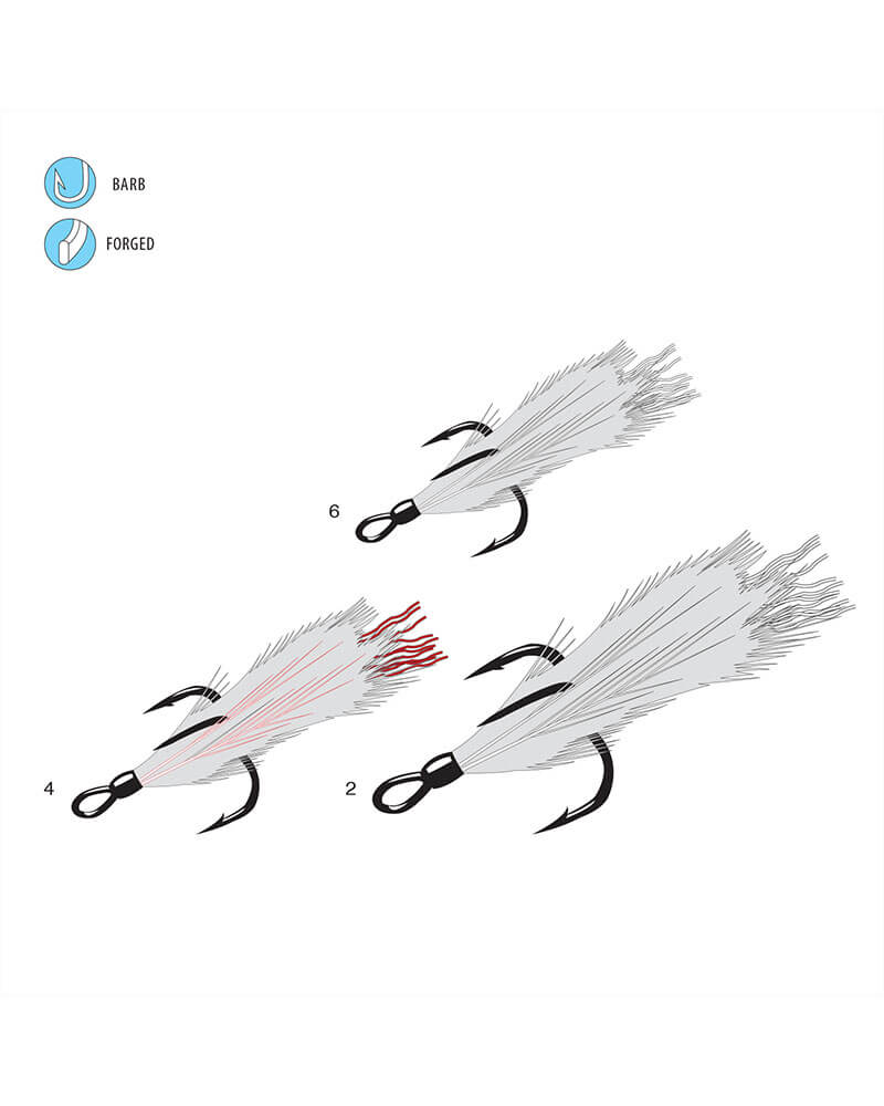Gamakatsu Feathered Treble Hook