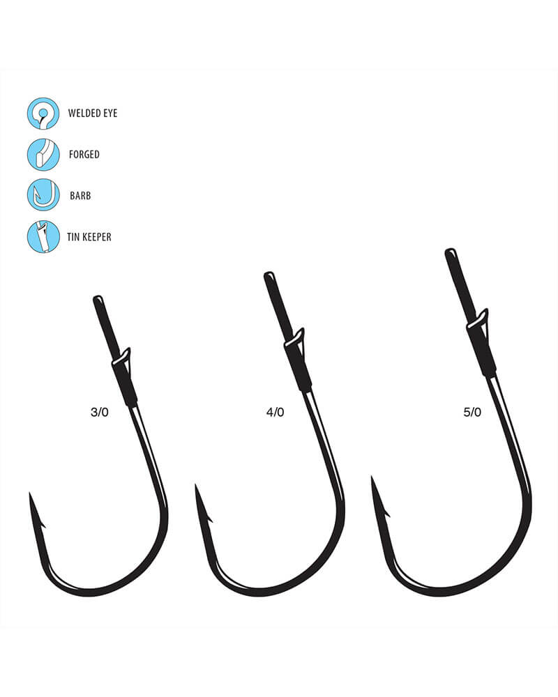 Gamakatsu Heavy Cover Hook w/Wire Keeper
