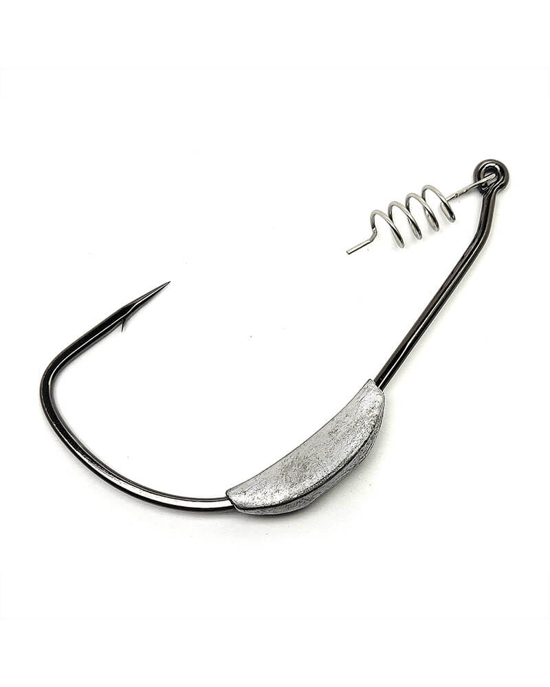 Fish WOW! 50-Pack 2X Strong Kahle Hooks - Size 5/0, Nickel Wide Gap Fishing Hooks (Hi-Carbon Steel)