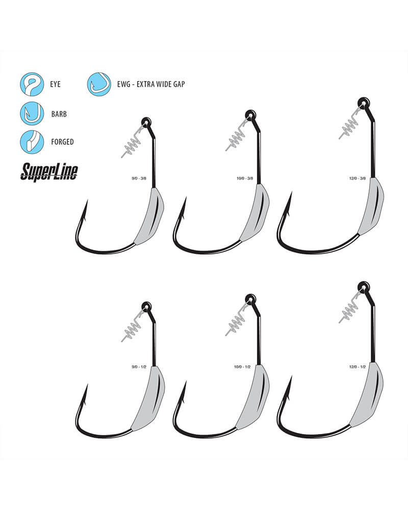 Gamakatsu Superline Spring Lock Monster Weighted Hook