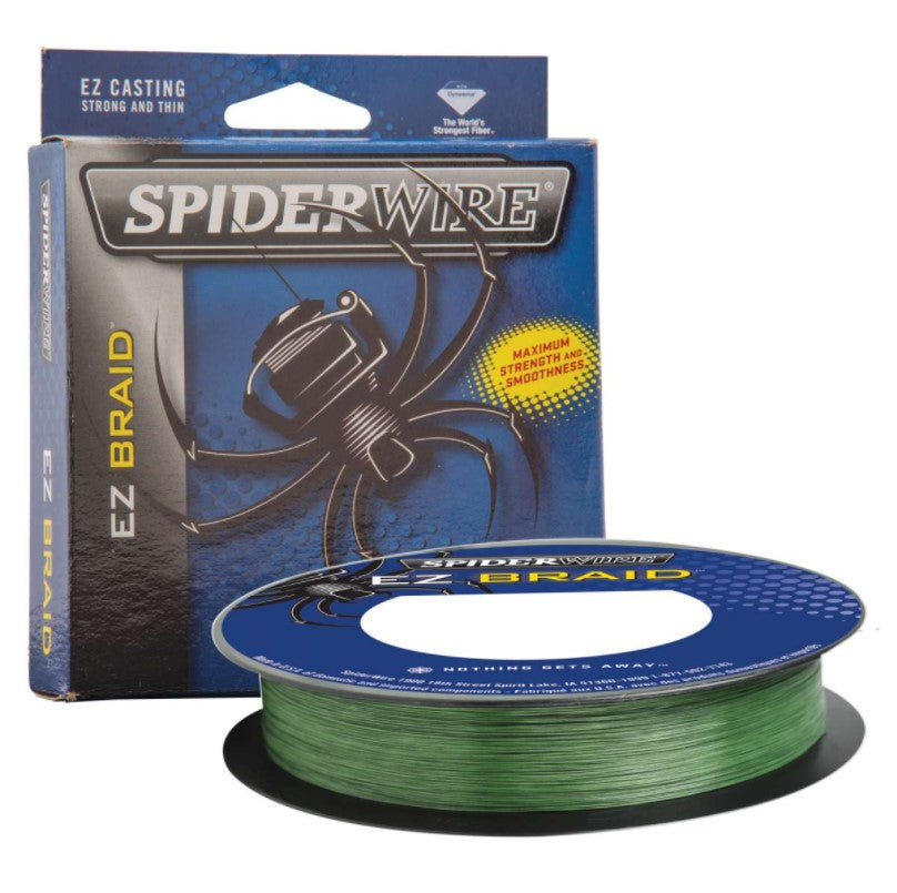 green braided fishing line Spiderwire EZ Braid 20lb Moss Green