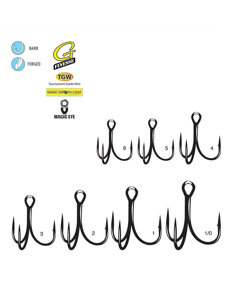 Gamakatsu G-Finesse Treble TGW Hook