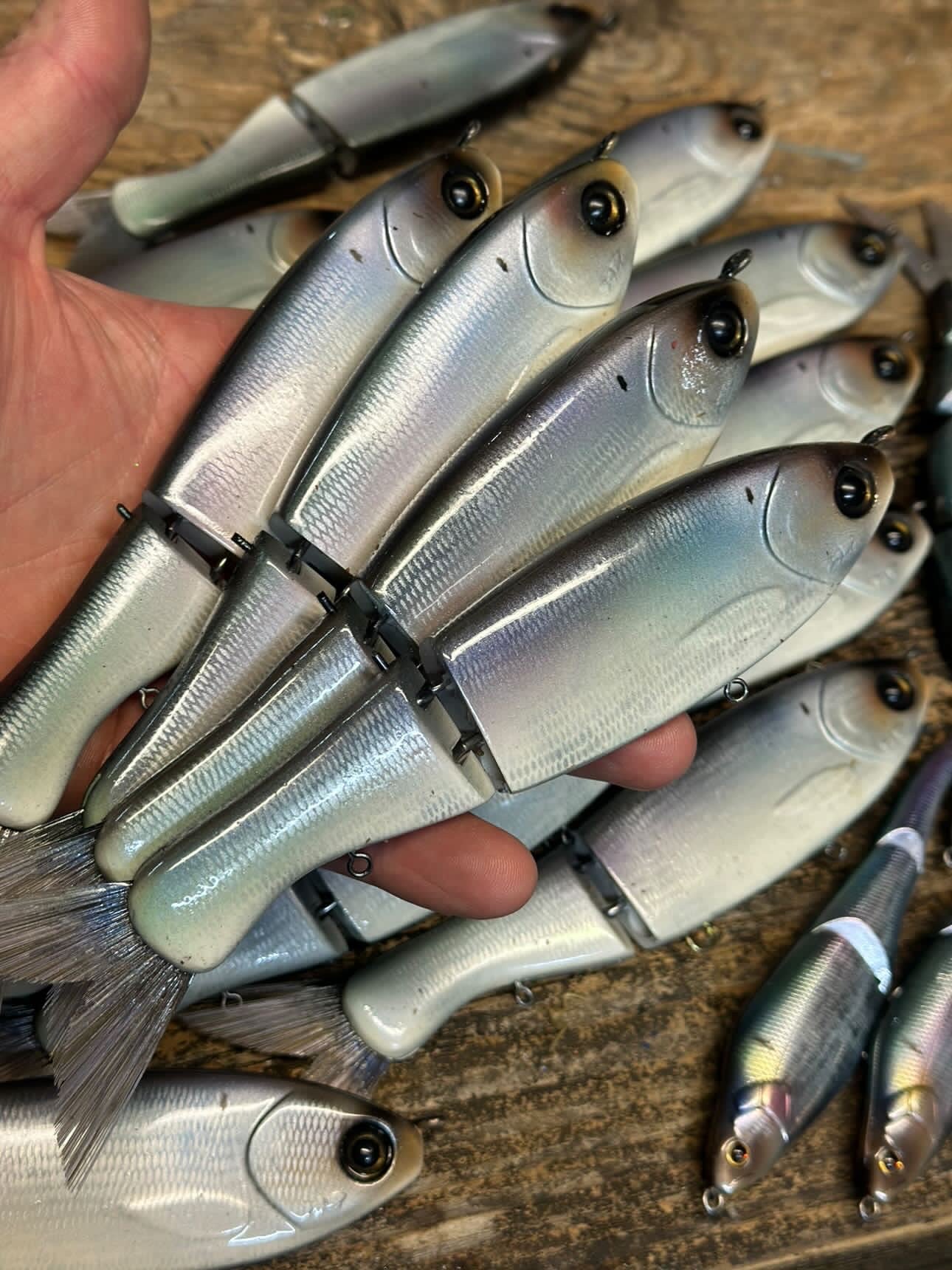 XLC Custom Painted Clutch Swimbait Darter Glide Bait