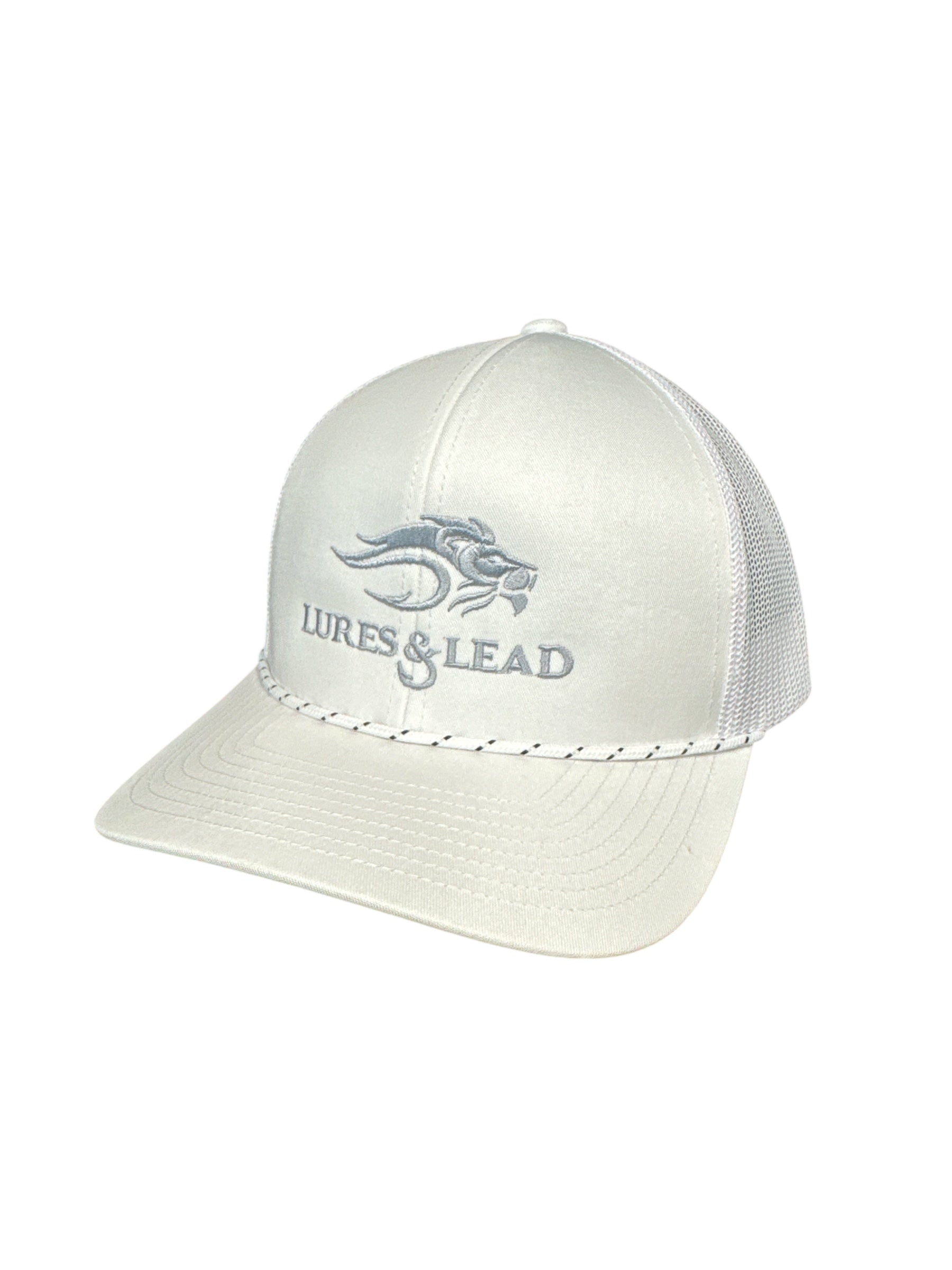 Lures & Lead Mesh Trucker Rope Hat - White – Lures and Lead