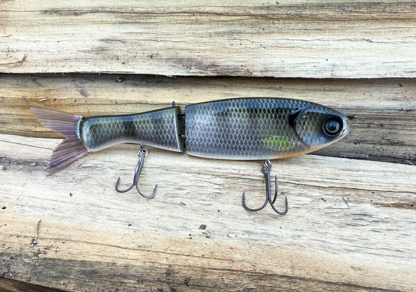 Garrett Customs Painted Clutch Swimbait Co Glide Baits
