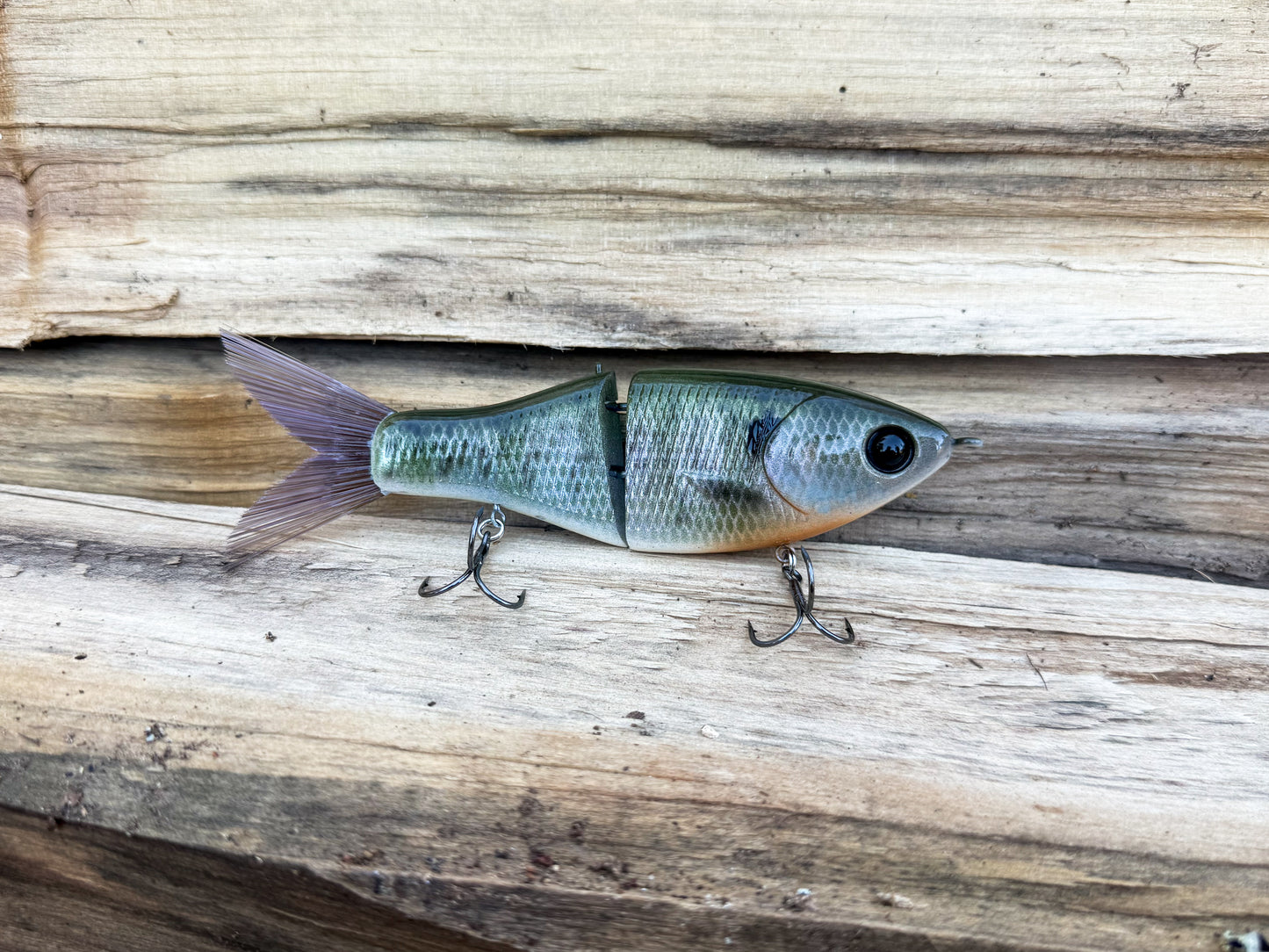 Garrett Customs Painted Clutch Swimbait Co Glide Baits