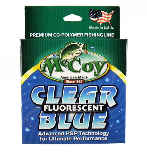 Mccoy Clear Blue Fluorescent Fishing Line 8 lb - 250 yds - 22008