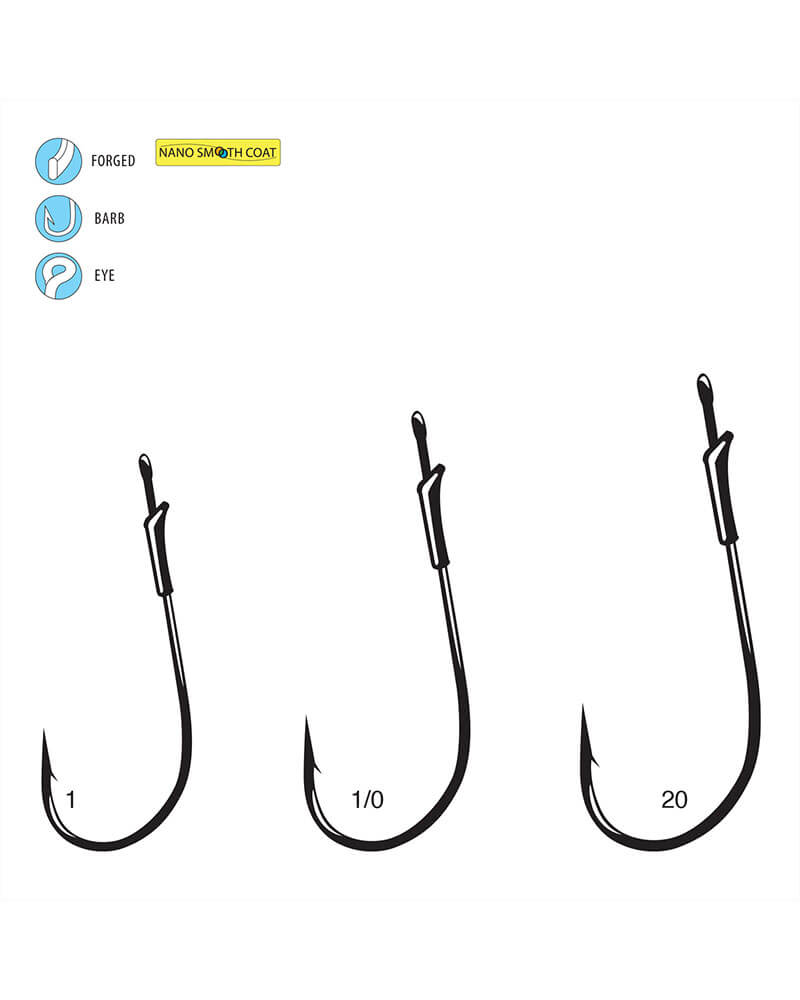 Gamakatsu G-Finesse Worm Light Hook w/Tin Keeper – Lures and Lead